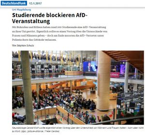 Studierende blockieren