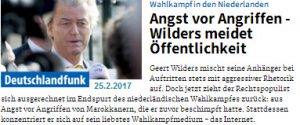 Wilders Wahlkampf