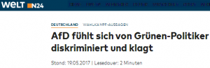 AfD klagt